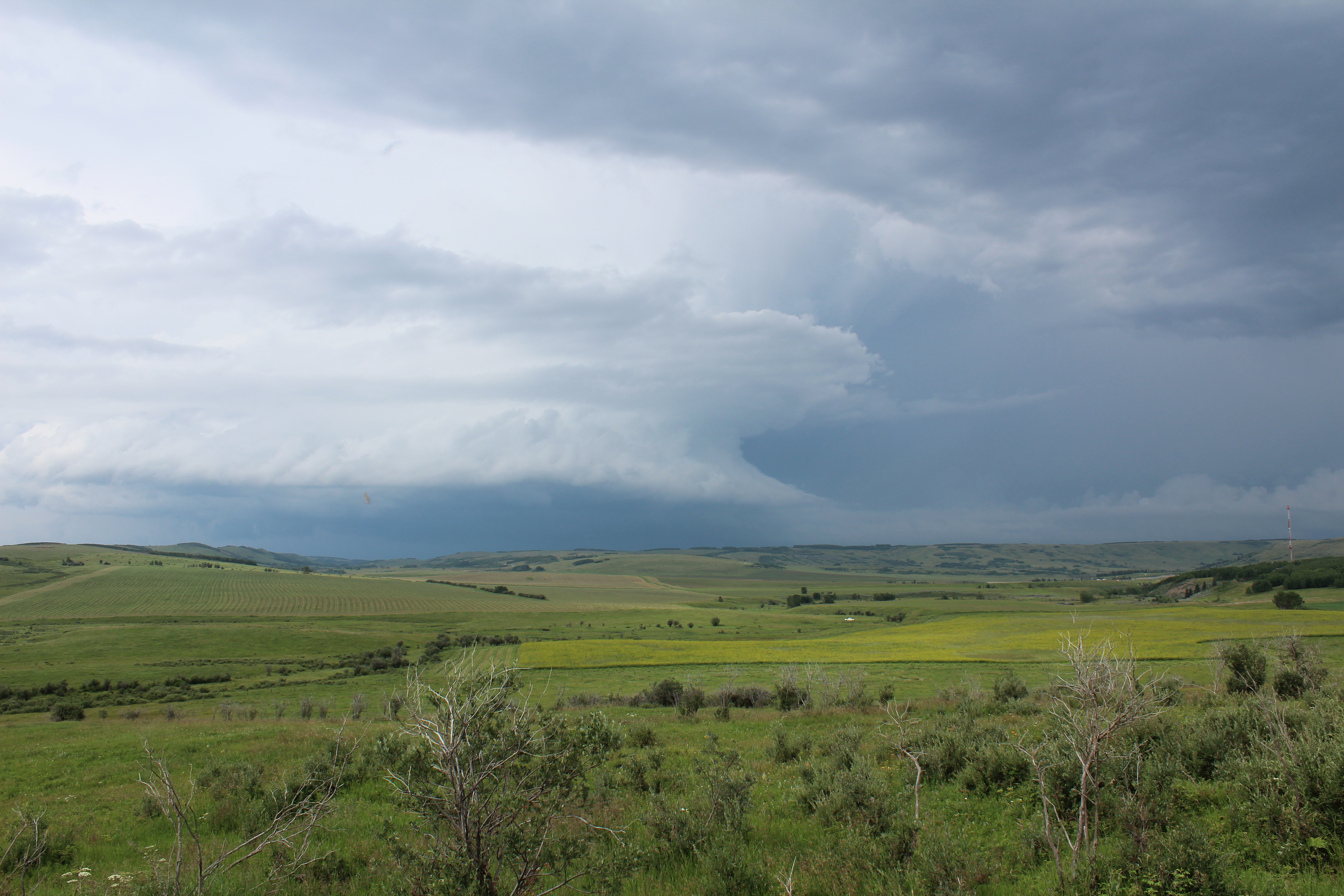 Prairie supercell storm