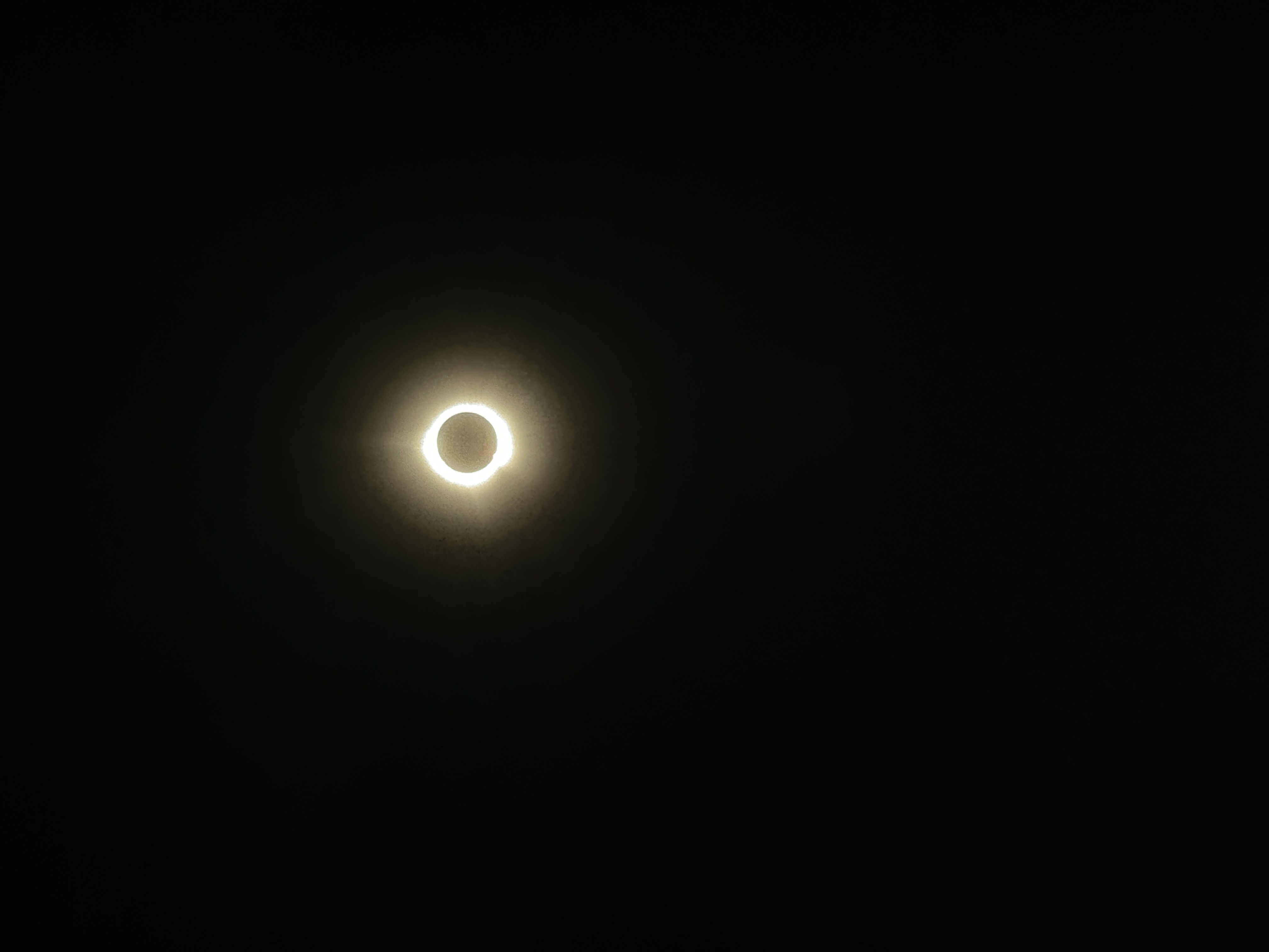 Solar eclipse corona at totality